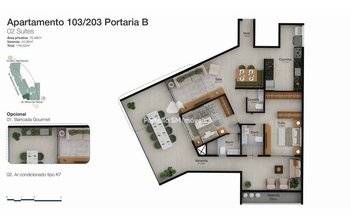 apartment em Avenida Monsenhor Ascaneo, Barra da Tijuca - Rio de Janeiro - RJ