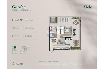 apartment em Rua da Bandeira, Cabral - Curitiba - PR