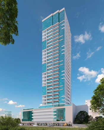 apartment em Rua 254, Meia Praia - Itapema - SC