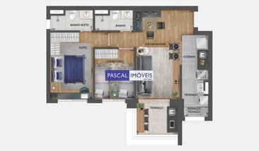 apartment em Rua do Estilo Barroco, Santo Amaro - São Paulo - SP