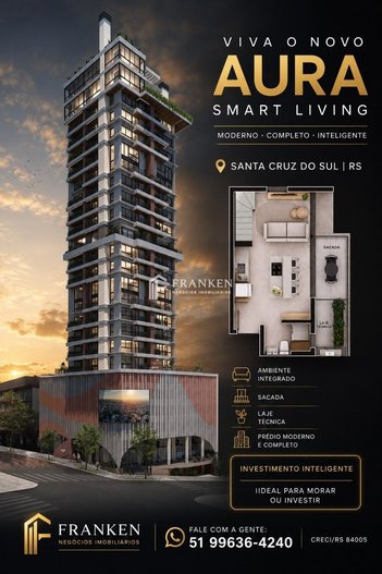 apartment em Rua Borges de Medeiros, Centro - Santa Cruz do Sul - RS