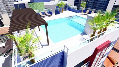 apartment em Rua Estados Unidos, Guilhermina - Praia Grande - SP