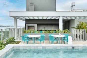 apartment em Estrada Haroldo Soares Glavan, Cacupé - Florianópolis - SC