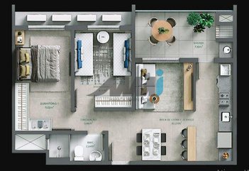 apartment em Rua São Vicente, São Vicente - Itajaí - SC