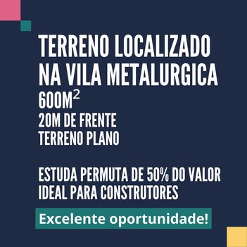 land_lot em Nápoli, Vila Metalúrgica - Santo André - SP