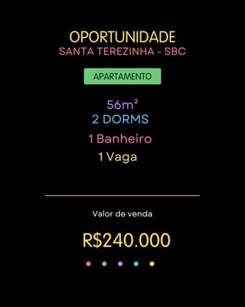 apartment em Rua Everardo Martins de Vasconcelos, Santa Terezinha - São Bernardo do Campo - SP