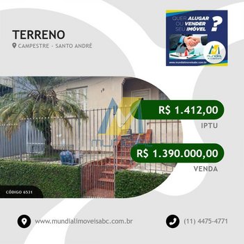 land_lot em Rua Edu Chaves, Vila Bastos - Santo André - SP