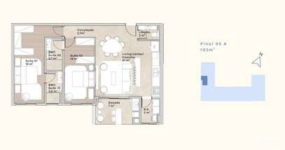 apartment em Avenida Tom Traugott Wildi, Praia Brava - Florianópolis - SC