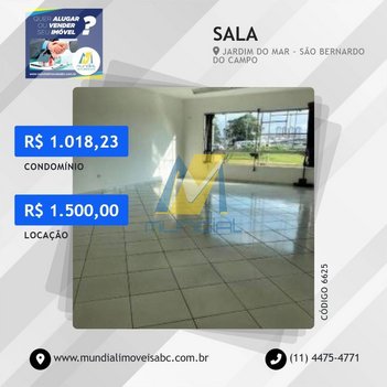 office em Avenida Antártico, Jardim do Mar - São Bernardo do Campo - SP