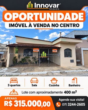house em Rua Doutor Geraldo Ferreira da Silva, Centro - Carmo do Cajuru - MG