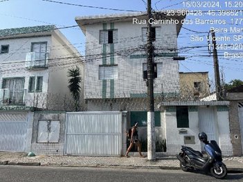 apartment em Rua Caminho dos Barreiros, Esplanada dos Barreiros - São Vicente - SP