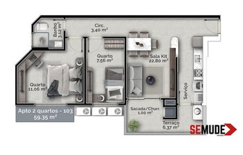 apartment em Capitão Romualdo de Barros, Carvoeira - Florianópolis - SC