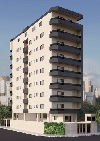 apartment em Avenida Costa Machado, Canto do Forte - Praia Grande - SP