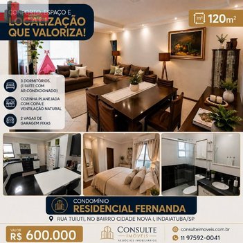 apartment em Rua Tuiutí, Cidade Nova - Indaiatuba - SP