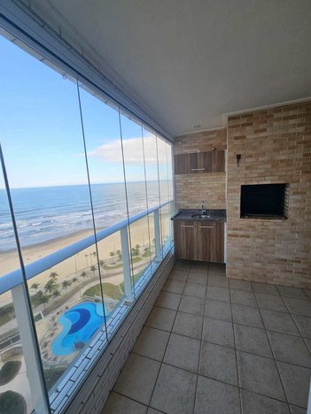 apartment em Rua Primeiro de Janeiro, Mirim - Praia Grande - SP