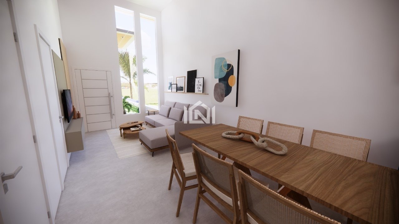 Casa terrea em fase de construcao a venda no condominio Lago dos Passaros sala de jantar