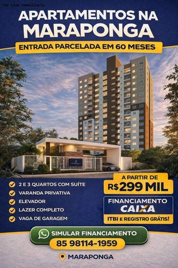 apartment em Rua Mirtil Meyer, Mondubim - Fortaleza - CE