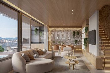 apartment em Rua Comendador Fontana, Centro Cívico - Curitiba - PR