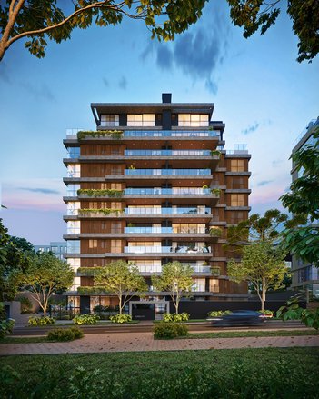 apartment em Alameda Princesa Izabel, Mercês - Curitiba - PR