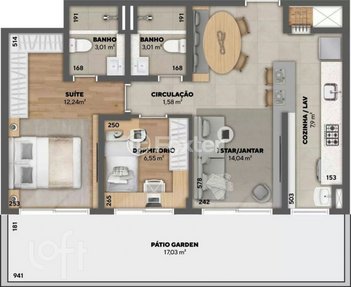 apartment em Avenida Doutor Sezefredo Azambuja Vieira, Marechal Rondon - Canoas - RS