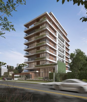 apartment em Rua Doutor Alexandre Gutierrez, Água Verde - Curitiba - PR
