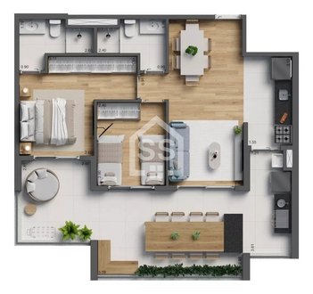 apartment em Avenida Pio XI, Vila Missionária - São Paulo - SP