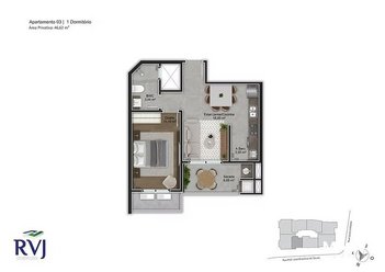 apartment em Lauro Linhares, Trindade - Florianópolis - SC