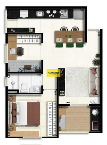 apartment em Rua Edgar Gerson Barboza, Anchieta - São Bernardo do Campo - SP