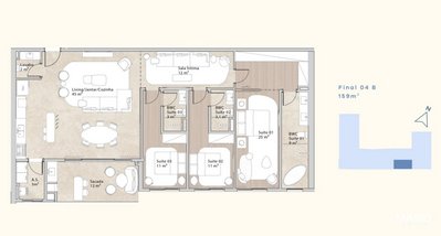 apartment em Avenida Tom Traugott Wildi, Praia Brava - Florianópolis - SC