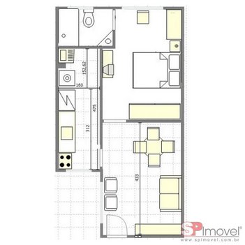 apartment em Rua Bento Freitas, República - São Paulo - SP