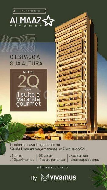 apartment em Alameda Dos Potiguaras, Aclimação - Uberlândia - MG
