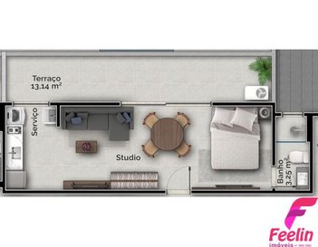 apartment em Capitão Romualdo de Barros, Carvoeira - Florianópolis - SC