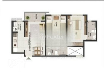 apartment em Rua Capri, Pagani - Palhoça - SC