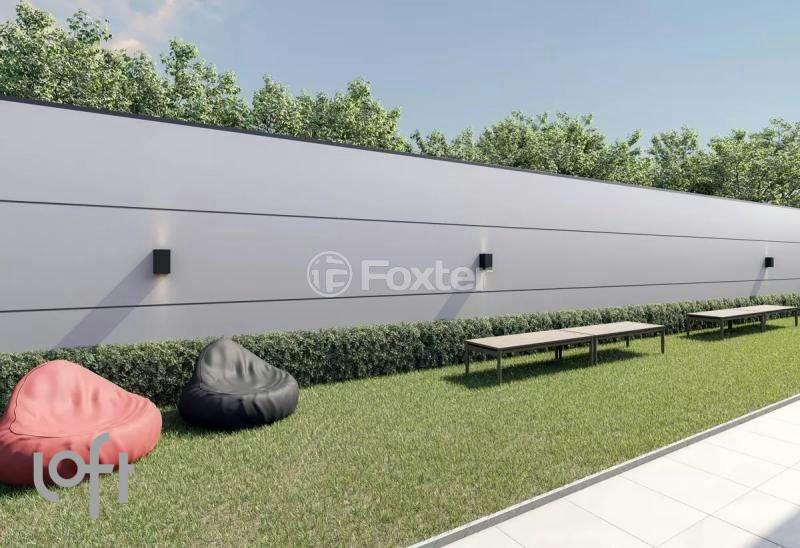 area-externa-com-puffs-e-bancos-de-madeira