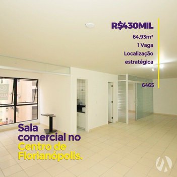 office em Rua Bento Gonçalves, Centro - Florianópolis - SC