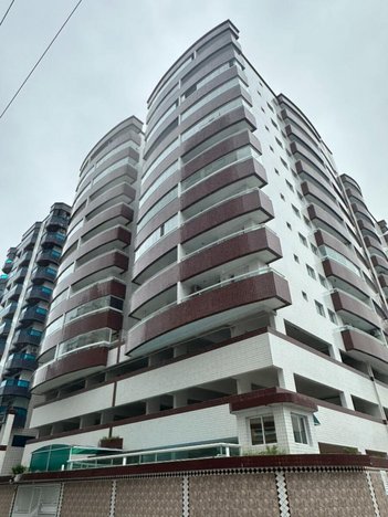 apartment em Rua Deputado Rubens Paiva, Ocian - Praia Grande - SP