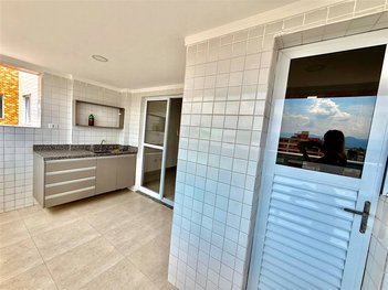 apartment em Rua Estados Unidos, Guilhermina - Praia Grande - SP