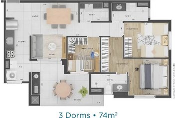 apartment em Rua Porto Carrero, Campestre - Santo André - SP