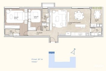 apartment em Avenida Tom Traugott Wildi, Praia Brava - Florianópolis - SC