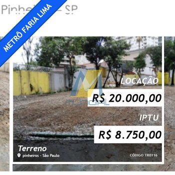 land_lot em Rua Diogo Moreira, Pinheiros - São Paulo - SP