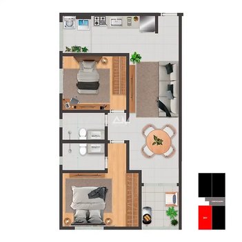 apartment em Rua Corcovado, Nova Suíssa - Belo Horizonte - MG