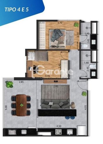 apartment em Praça Washington, José Menino - Santos - SP