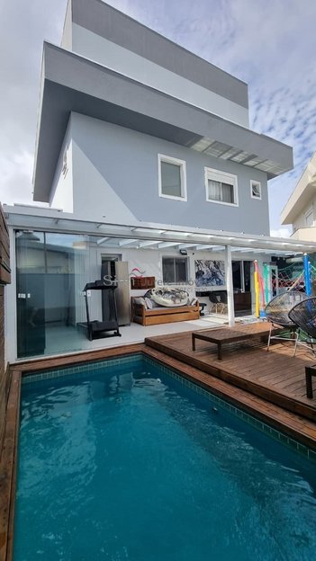 house em Rua da Corticeira da Serra, Cachoeira do Bom Jesus - Florianópolis - SC