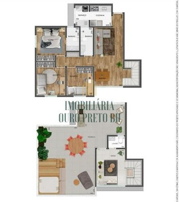 apartment em Rua Atlântida, Caiçara-Adelaide - Belo Horizonte - MG