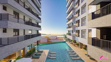 apartment em Constâncio Krumel, Praia Comprida - São José - SC