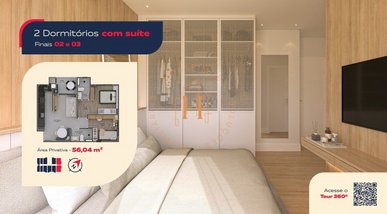 apartment em Rua Paula Ramos, Coqueiros - Florianópolis - SC