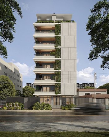 apartment em Rua Alcebíades Plaisant, Água Verde - Curitiba - PR