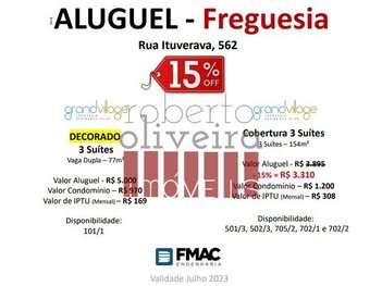 apartment em Ituverava, Anil - Rio de Janeiro - RJ