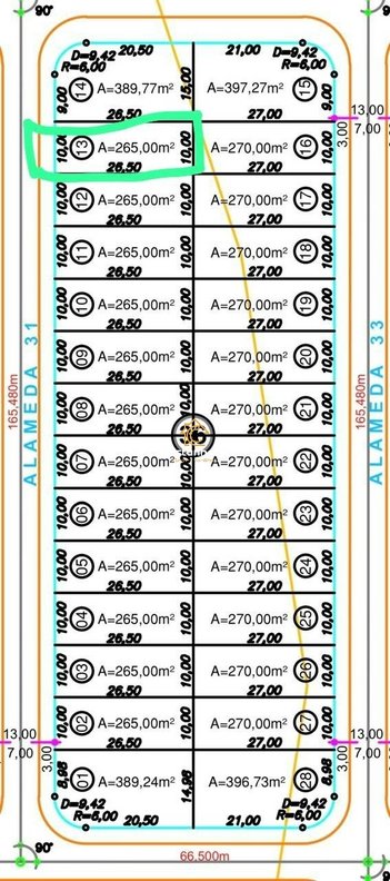 land_lot em Quadra ACSU SO 140 Avenida NS 1, Plano Diretor Sul - Palmas - TO