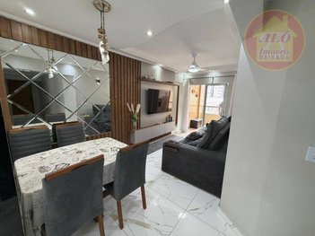 apartment em Rua Itapoan, Guilhermina - Praia Grande - SP